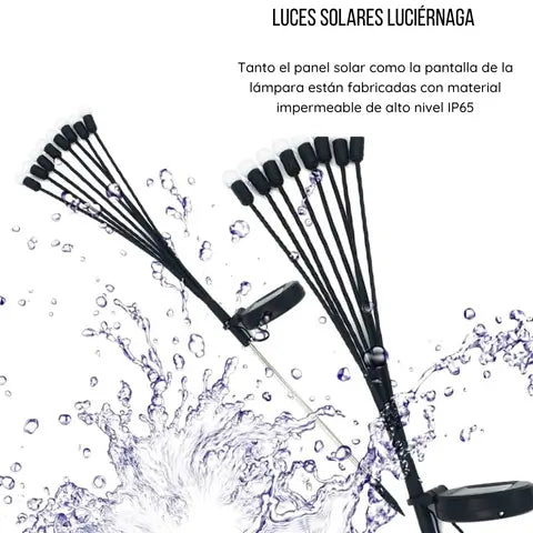 Luces Luciérnagas SOLARES Pack por 4 unidades